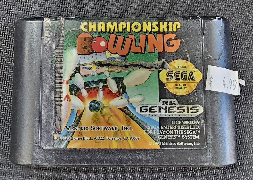 Championship Bowling - Genesis SD9898