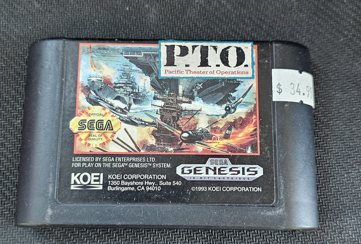 P.T.O. Pacific Theater of Operations - Sega Genesis G71725