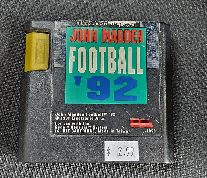 John Madden Football ‘92 - Sega Genesis G71725