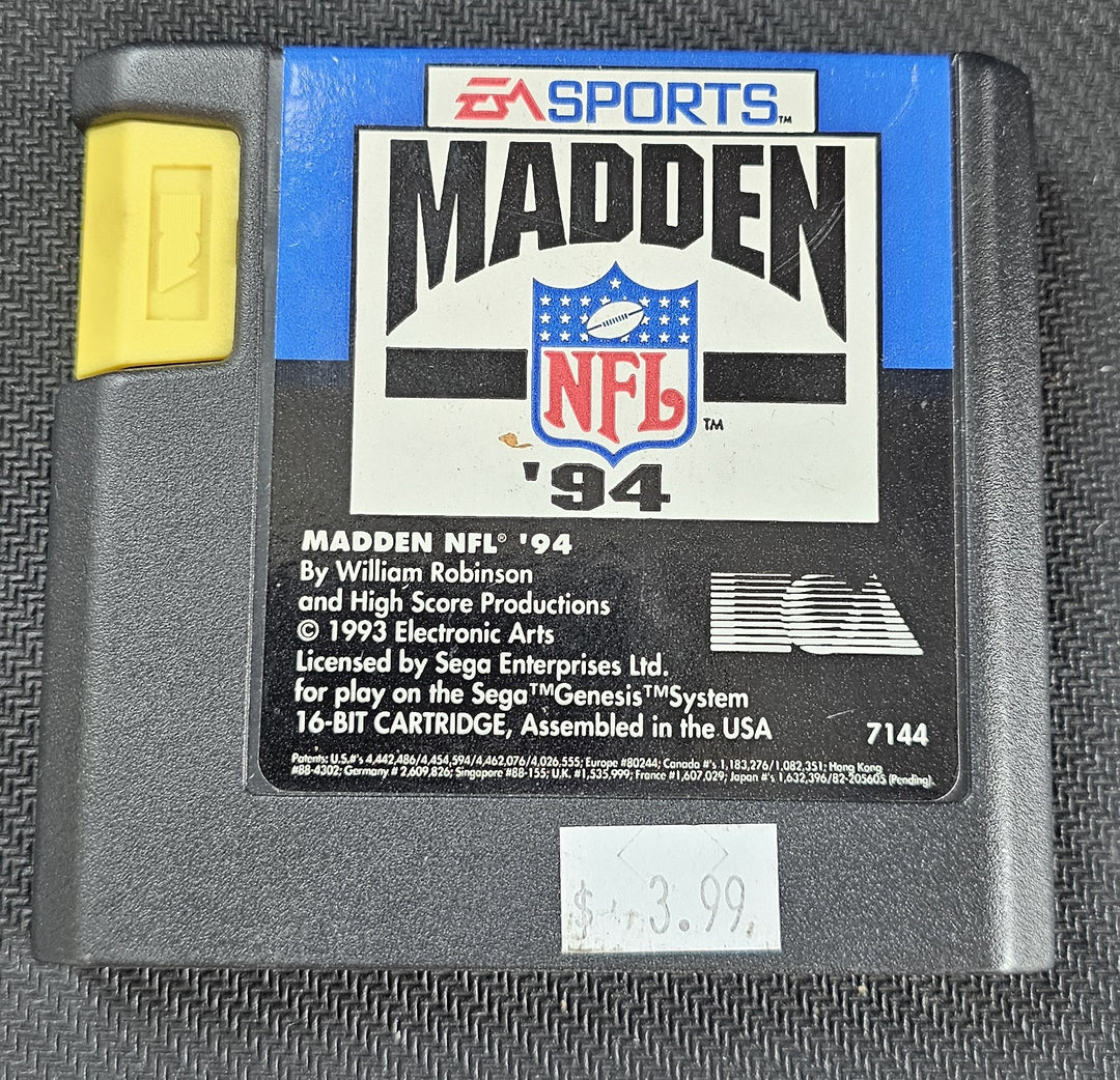 Madden NFL 94 - Genesis SD9898
