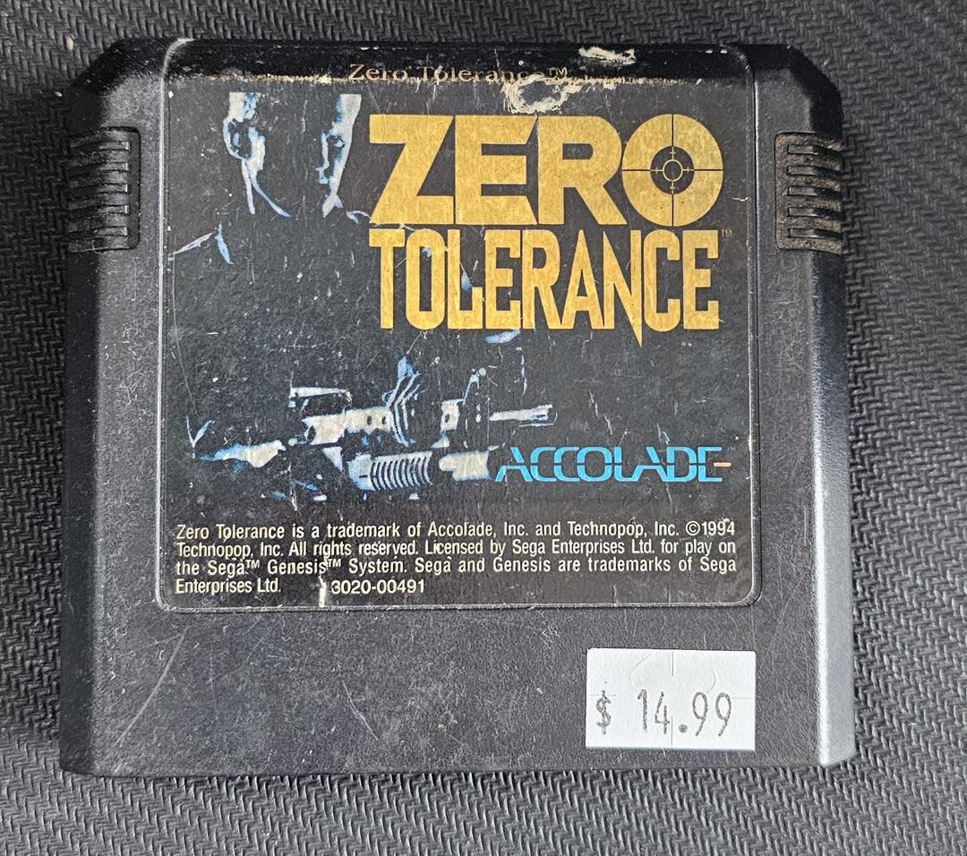 Zero Tolerance - Sega Genesis SD9898