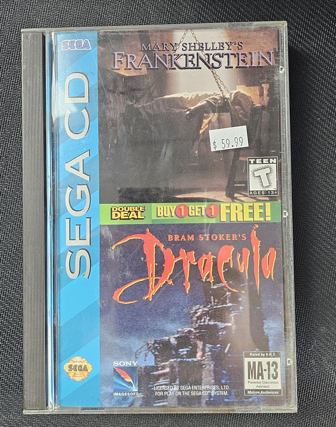 Mary Shelley's Frankenstein & Bram Stoker's Dracula - Sega CD SD7412