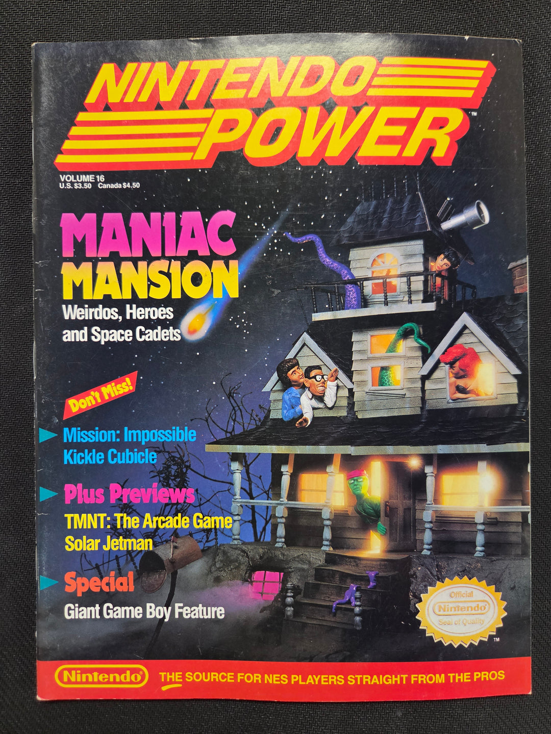Nintendo Power Issue #16 (Maniac Mansion) NP5726