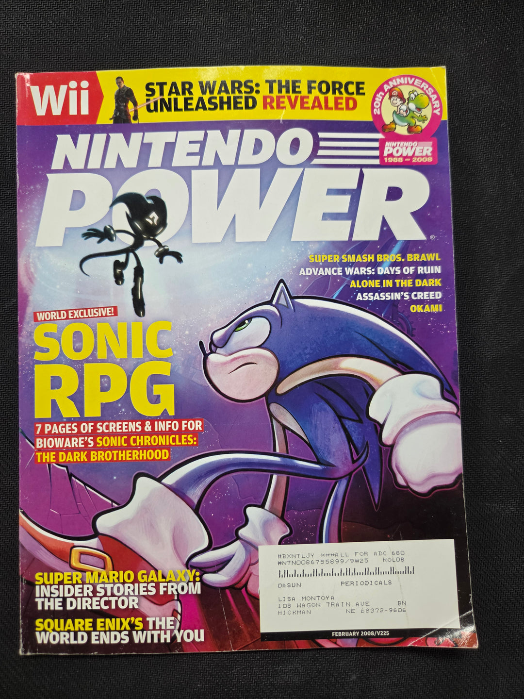Nintendo Power Issue #225 (Sonic Chronicles: Dark Brotherhood) NP5726