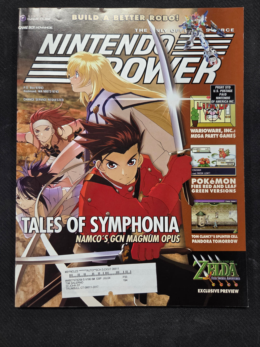Nintendo Power Issue #180 (Tales of Symphonia) NP51126