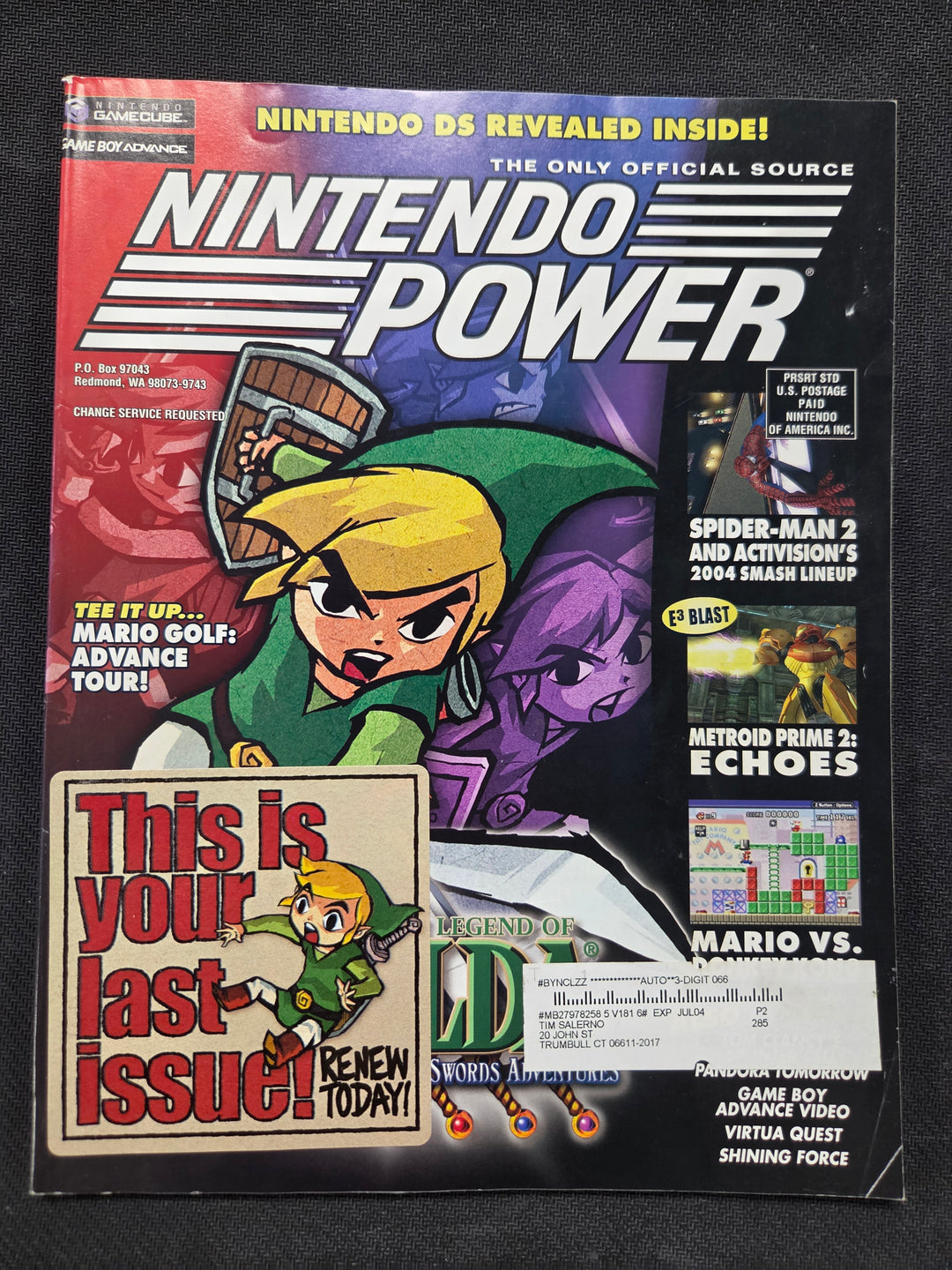 Nintendo Power Issue #181 (The Legend of Zelda: Four Swords Adventure) NP51126