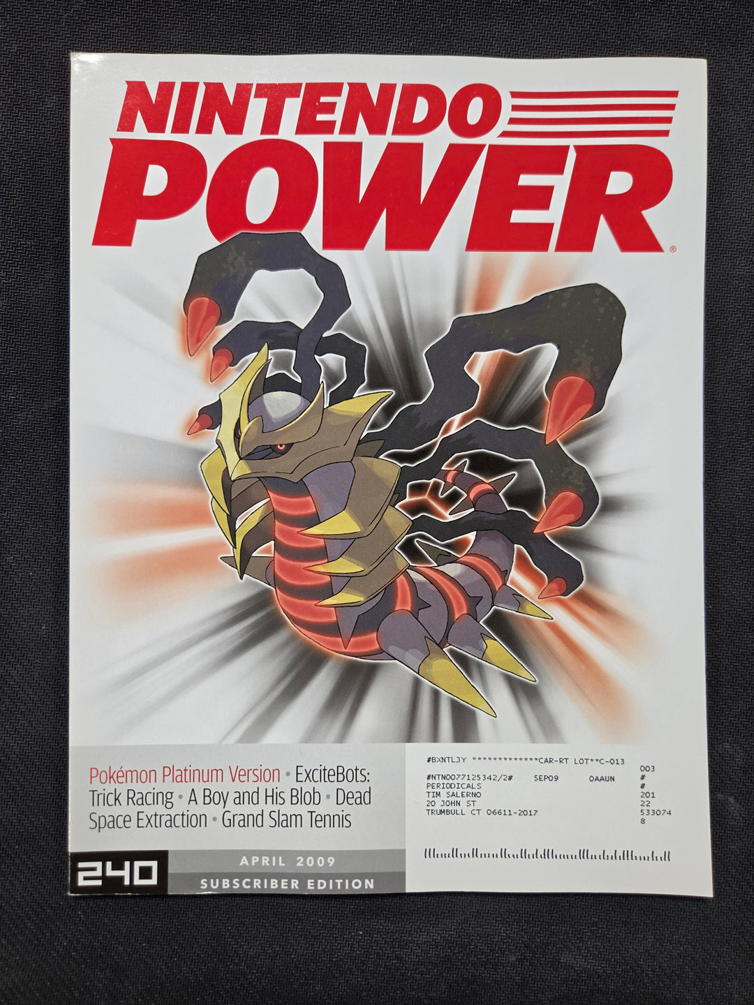 Nintendo Power Issue #240 (Pokemon Platinum [Subscriber]) NP5826