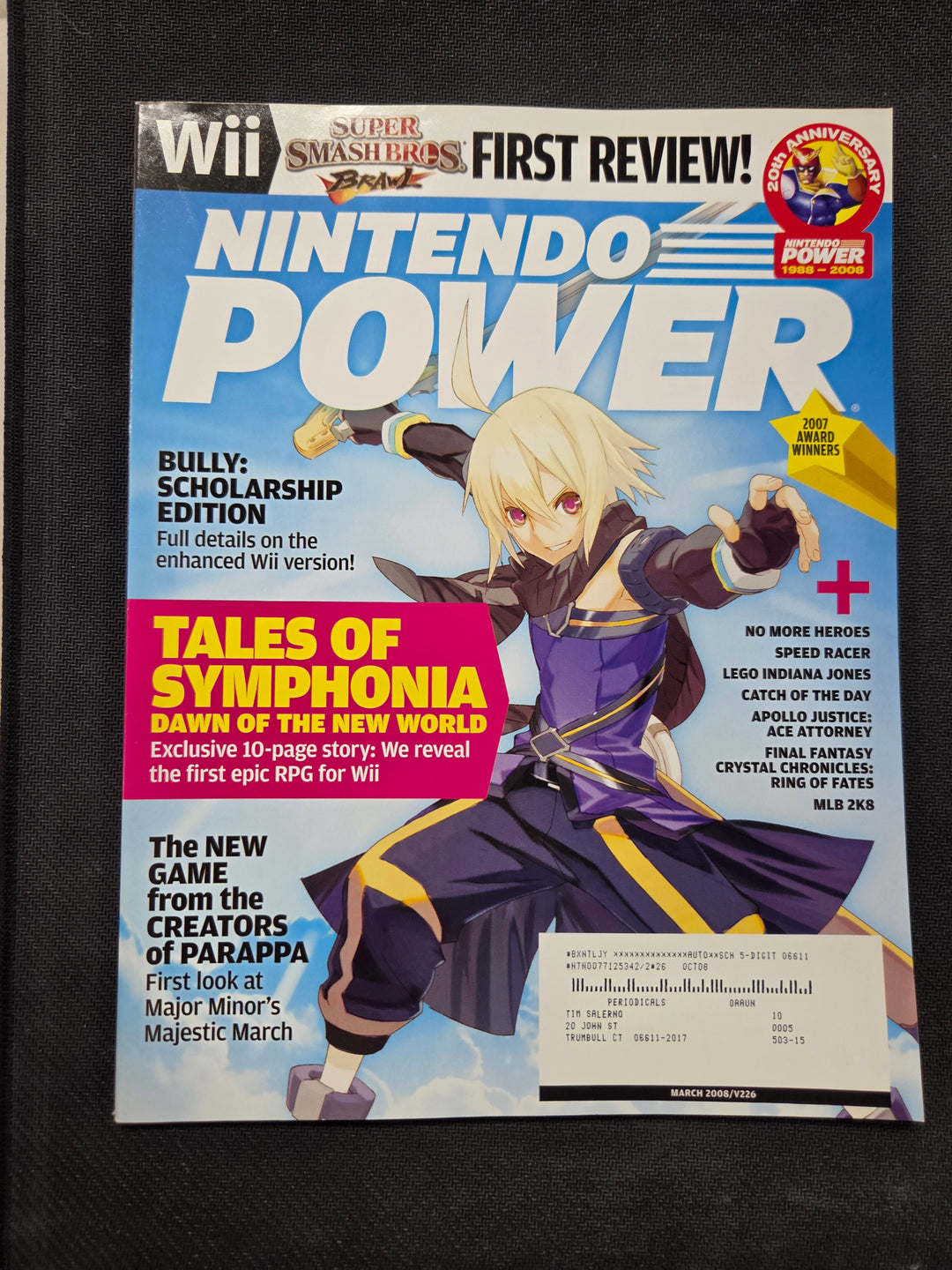 Nintendo Power Issue #226 (Tales of Symphonia: Dawn of the New World) NP5826