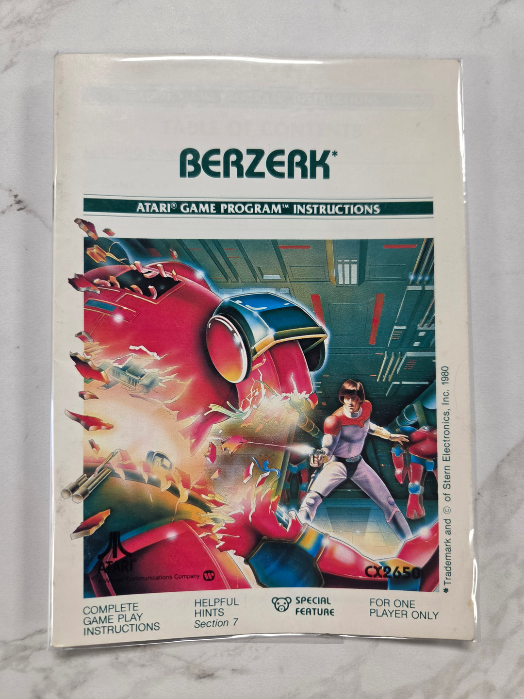 Berzerk - 2600 - Manual Only MO6926