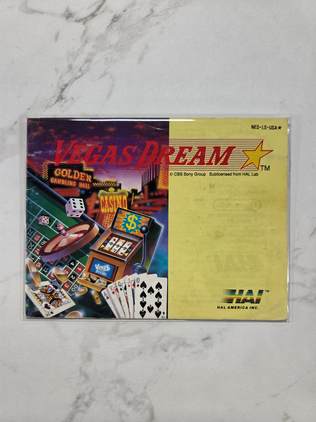 Vegas Dream - NES - Manual Only MO6926