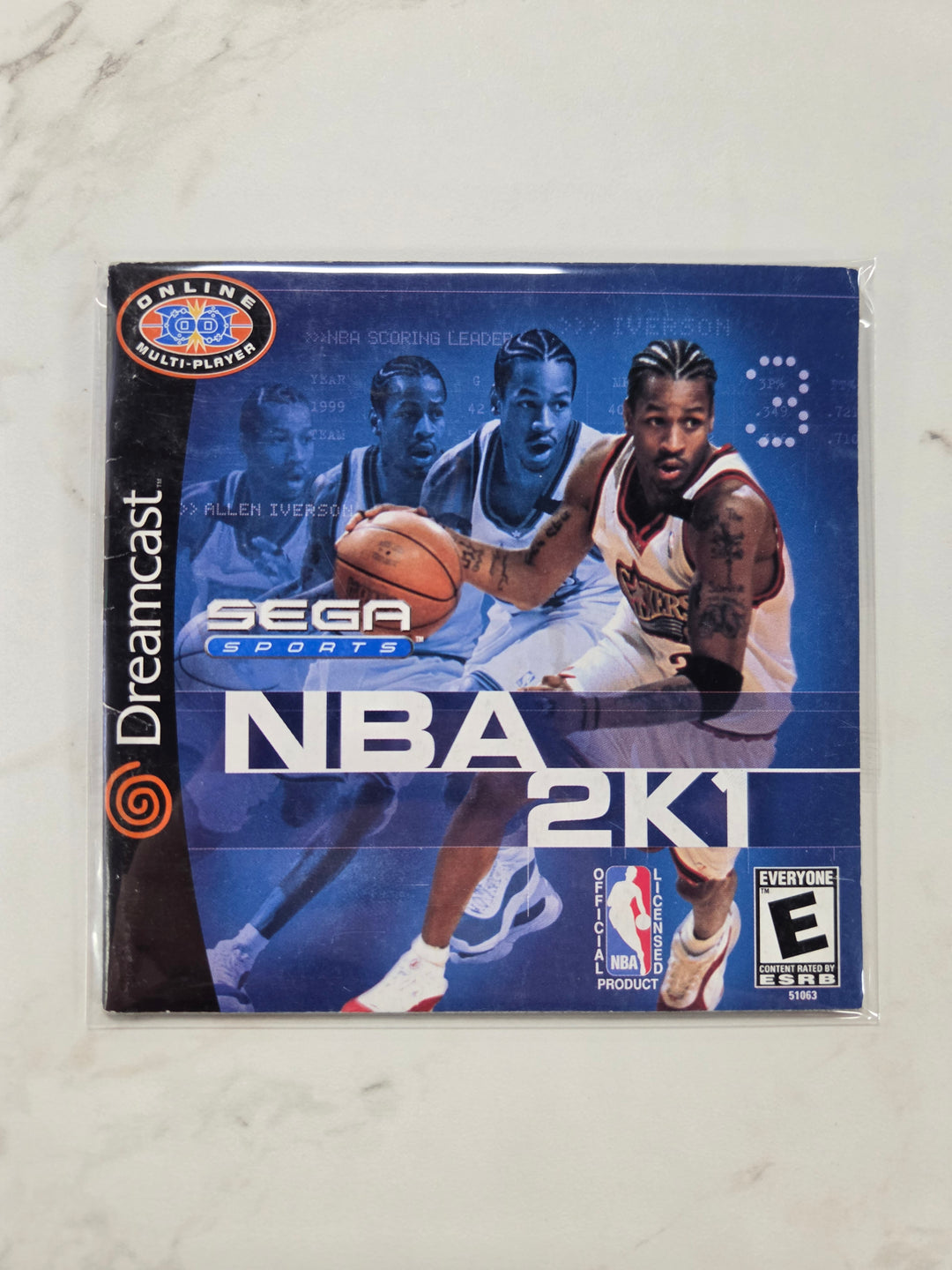 NBA 2K1 - Sega Dreamcast - MANUAL ONLY MO6926