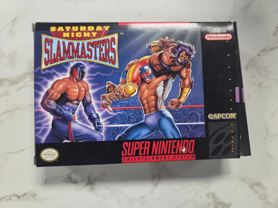 Saturday Night Slam Masters - SNES CASE & MANUAL ONLY   CO6926