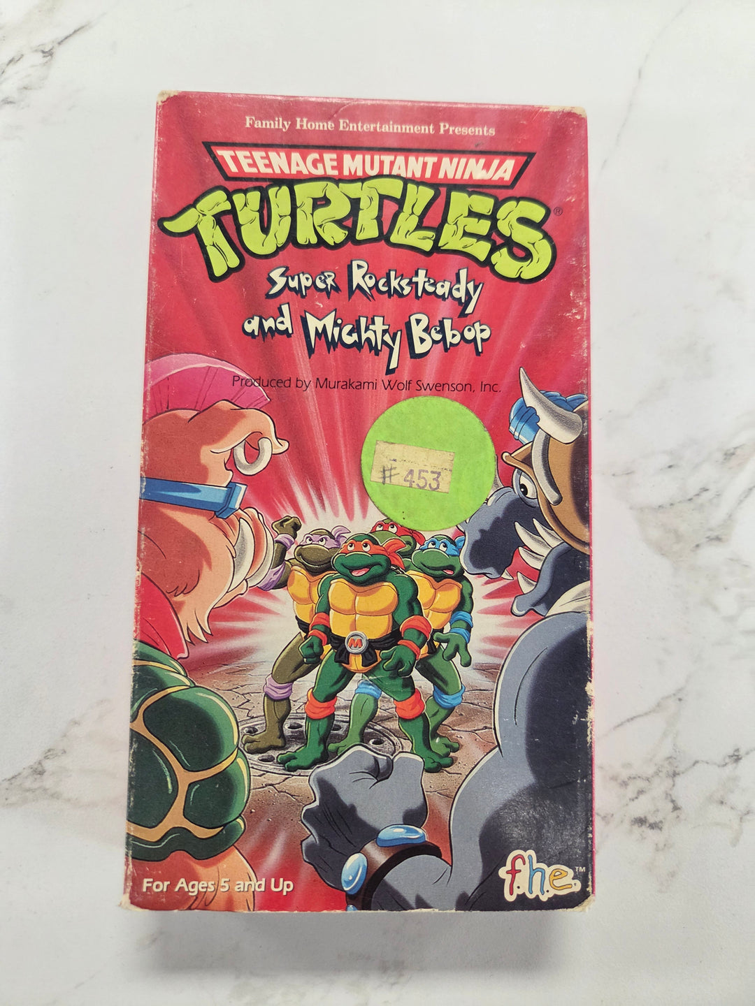 Teenage Mutant Ninja Turtles - Super Rocksteady and Mighty Bebop VHS Tape VHS61226