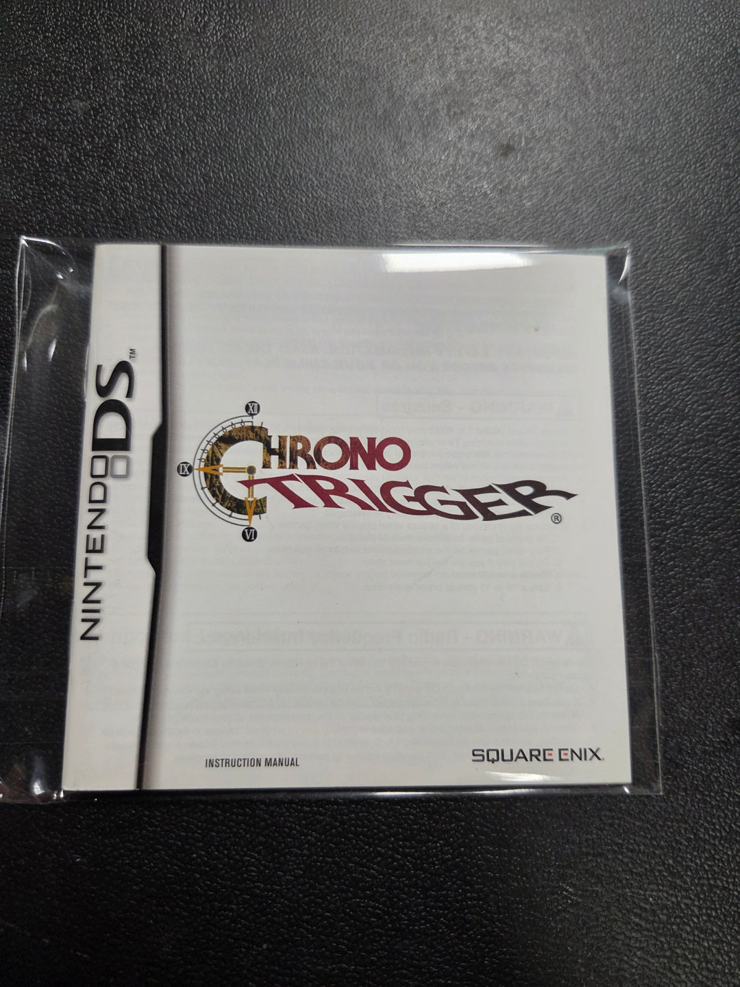 Chrono Trigger Nintendo DS Manual ONLY MO61026
