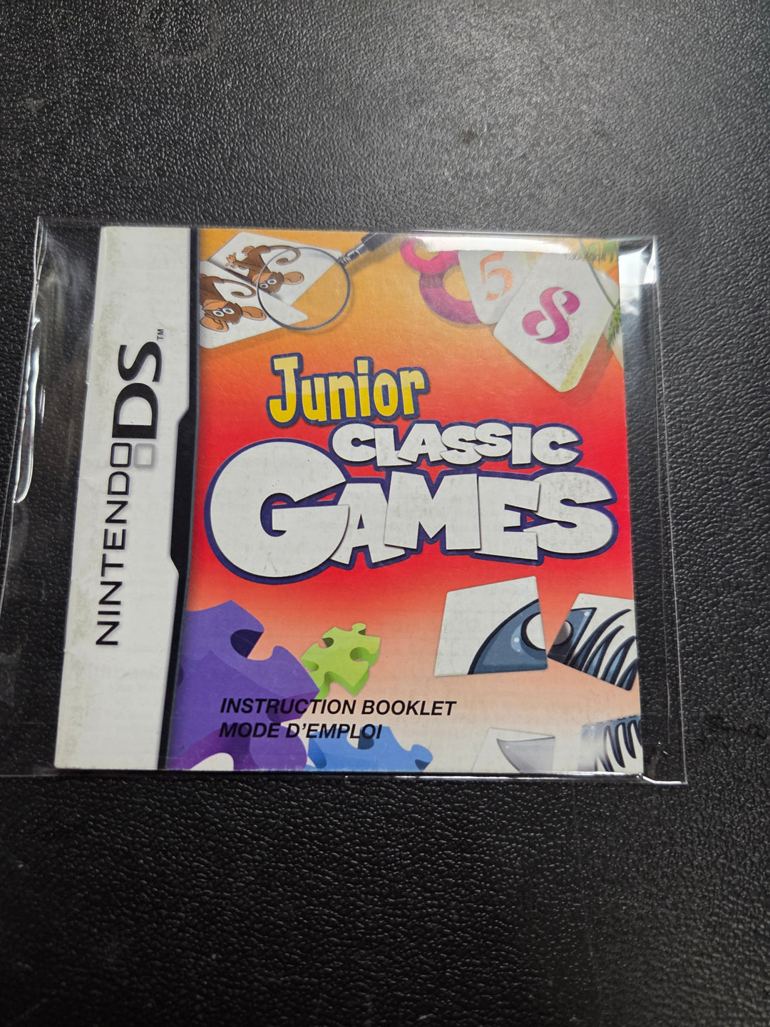 Junior Classic Games Nintendo DS Manual Only MO61326