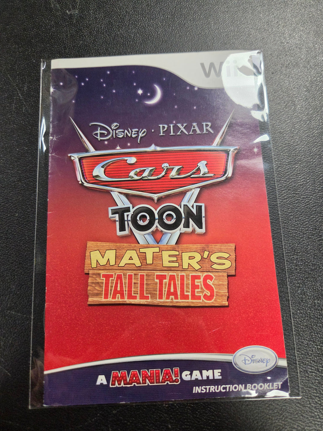 Cars Toon: Mater's Tall Tales Wii MANUAL ONLY MO61326