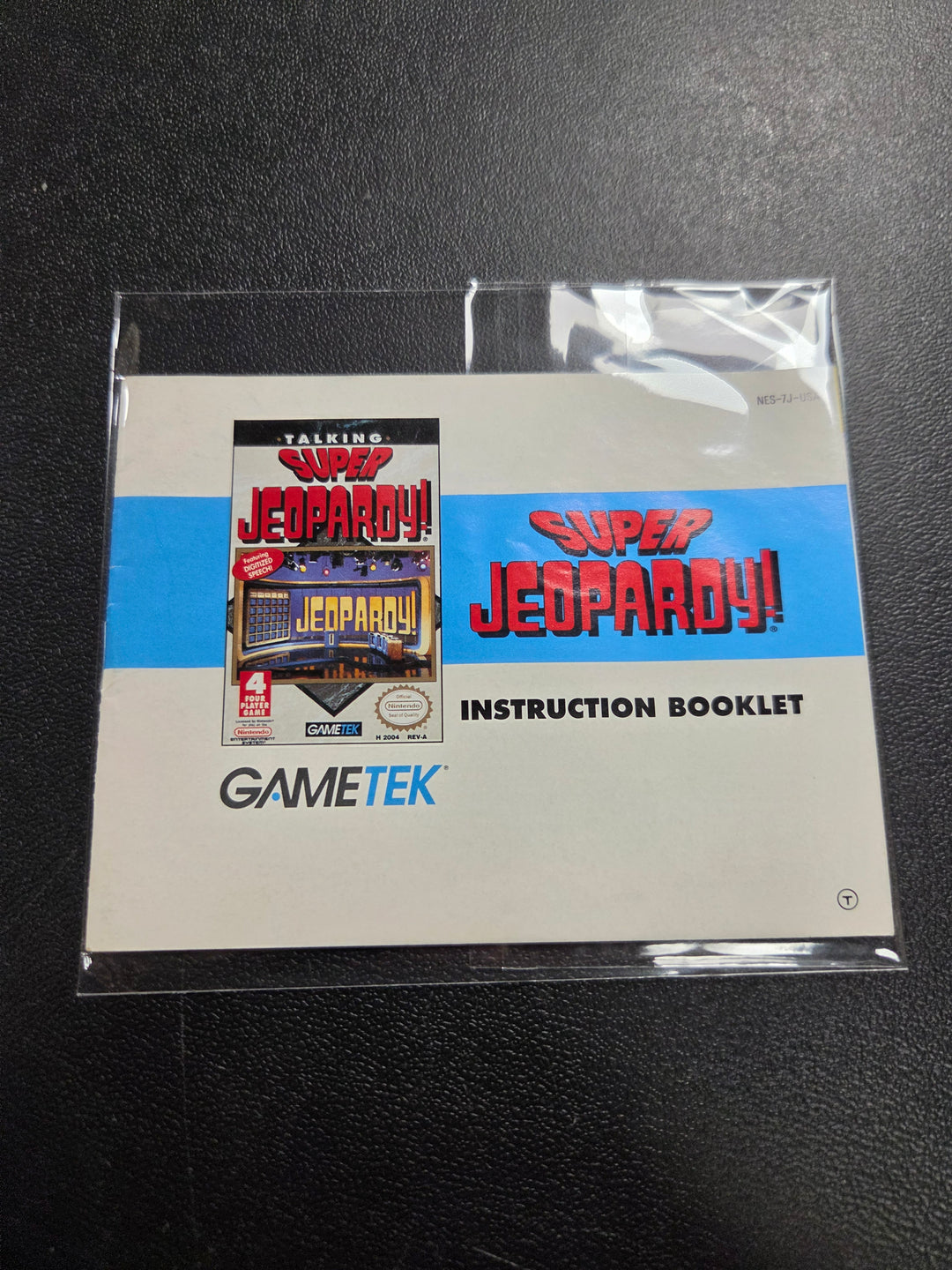 Talking Super Jeopardy NES MANUAL ONLY MO21926