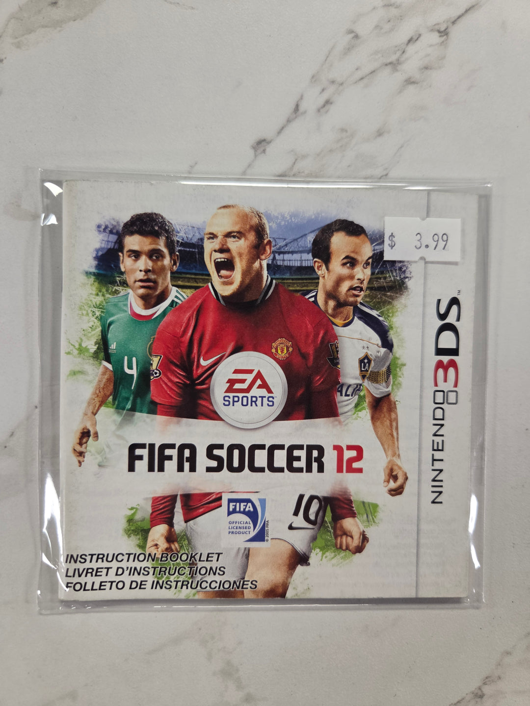 FIFA Soccer 12 Nintendo 3DS Manual ONLY MO61026