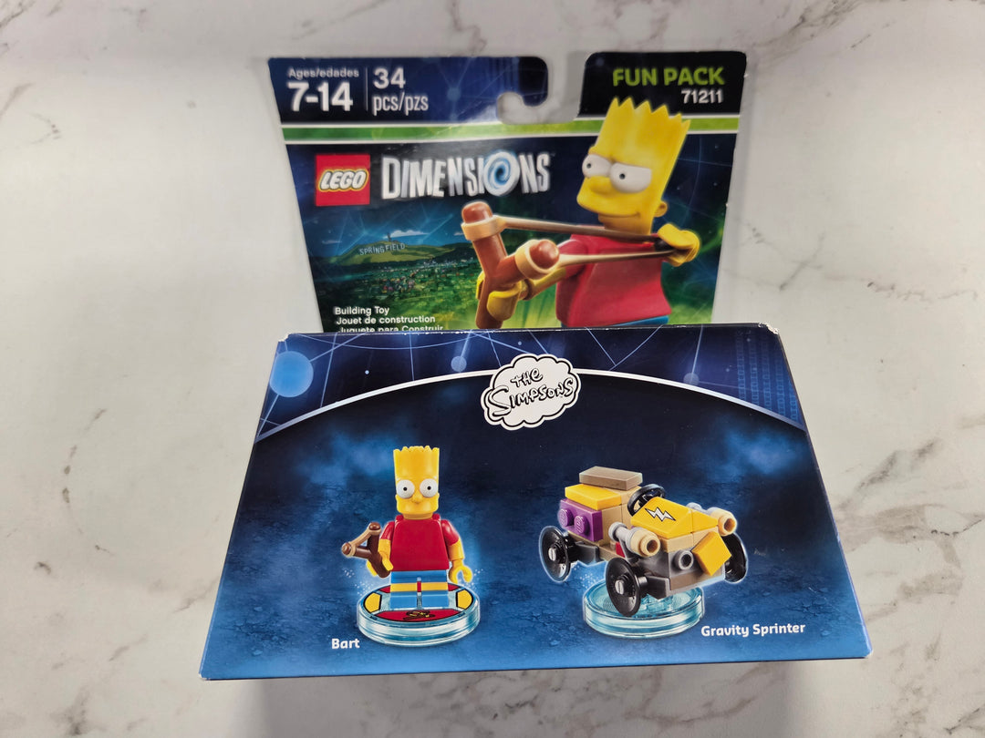 NEW The Simpsons - Bart Simpson [Fun Pack] #71211 Lego Dimensions NT61826