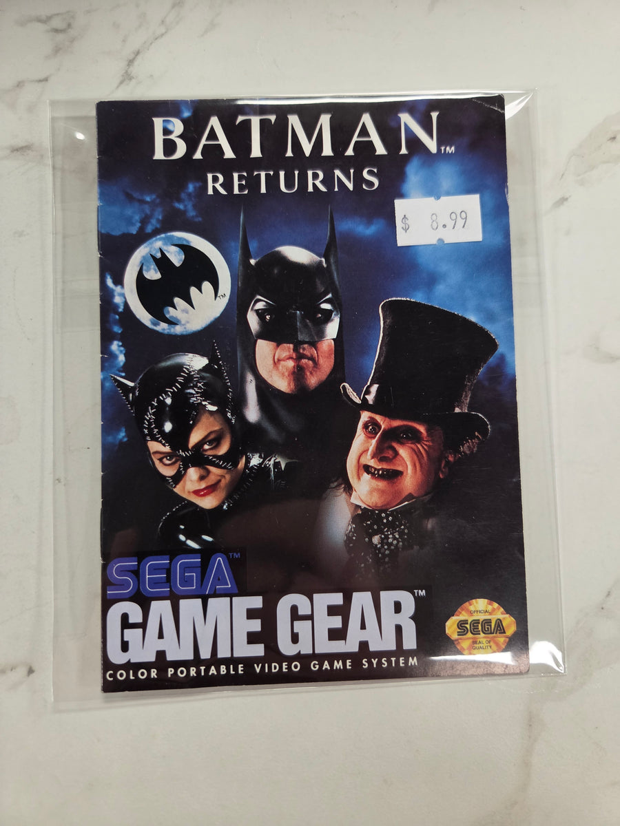 Batman Returns Sega Game Gear MANUAL ONLY MO61926