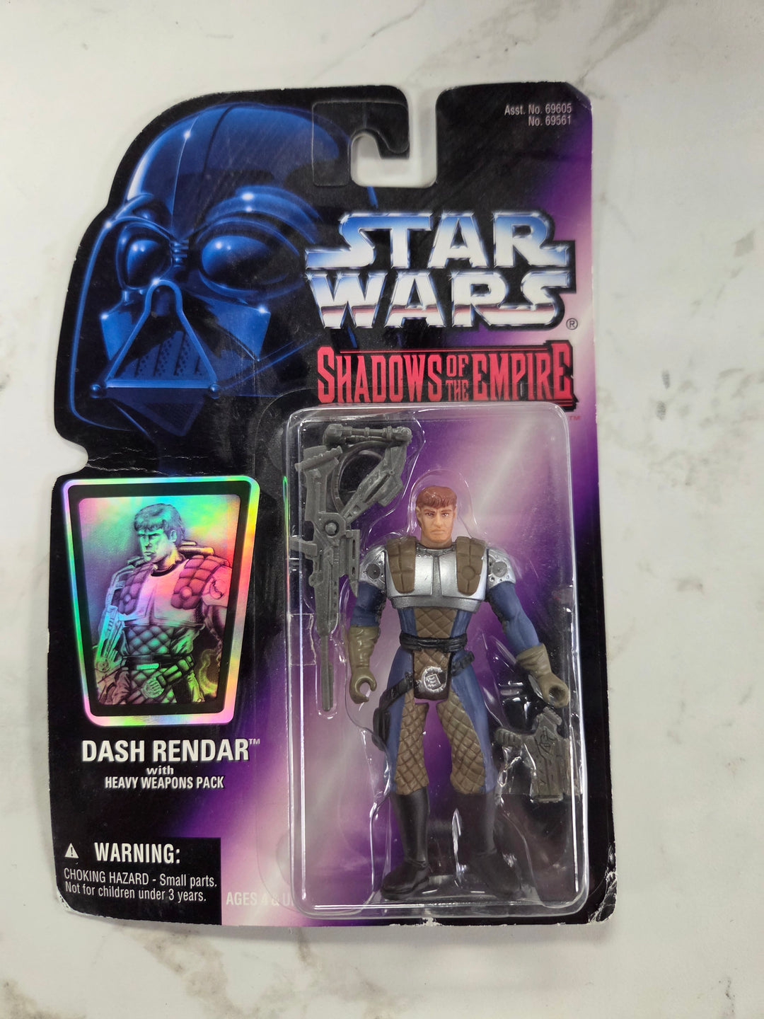 NEW Star Wars: Shadows of the Empire (1996) Dash Rendar with Heavy Weapons Pack Figure NT62026