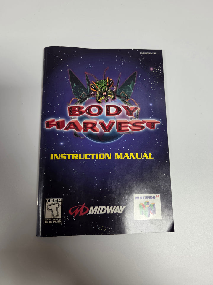 Body Harvest Nintendo 64 N64 CASE & MANUAL ONLY CO62926