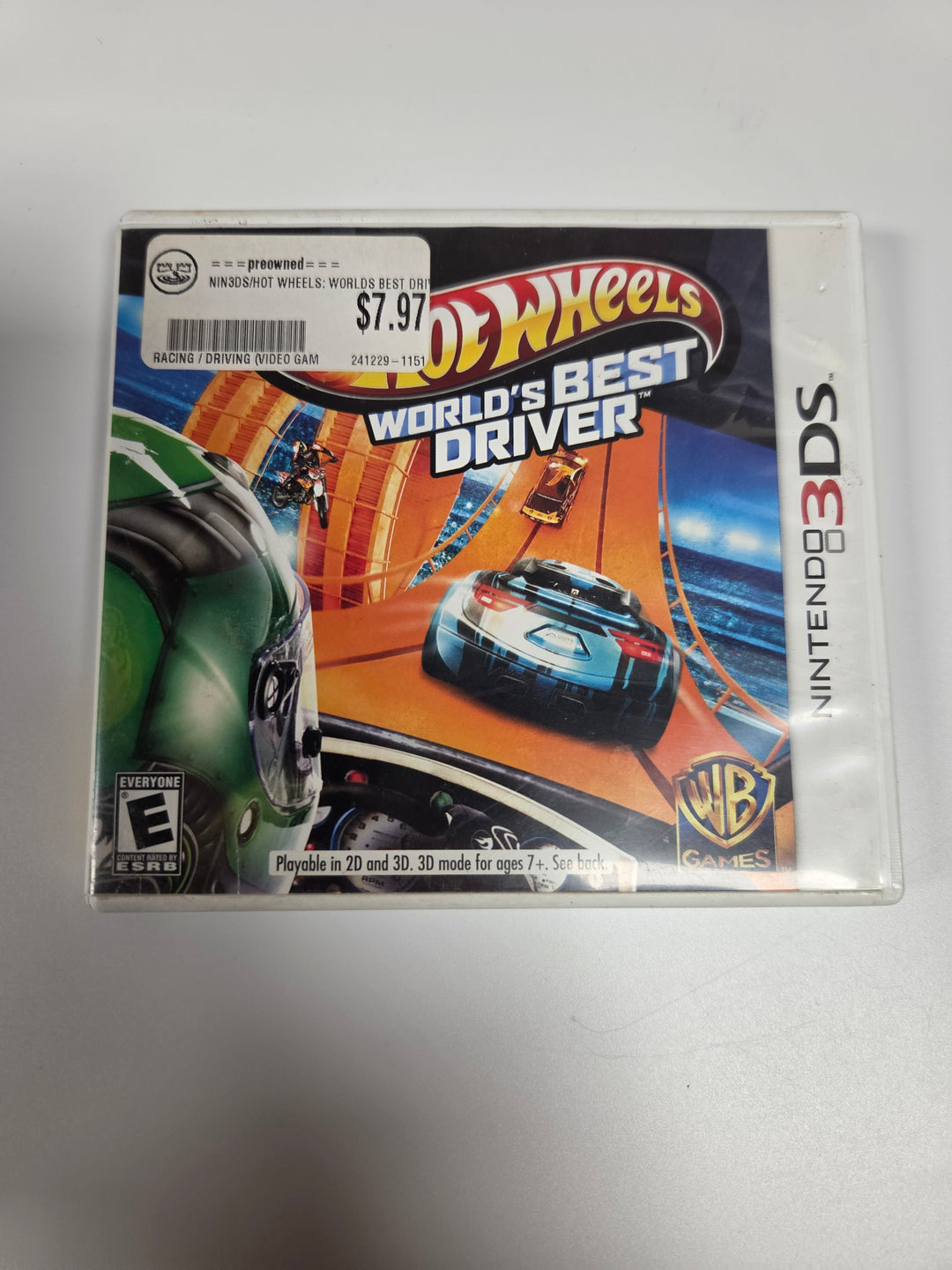 Hot Wheels: World's Best Driver Nintendo 3DS CASE ONLY CO62926