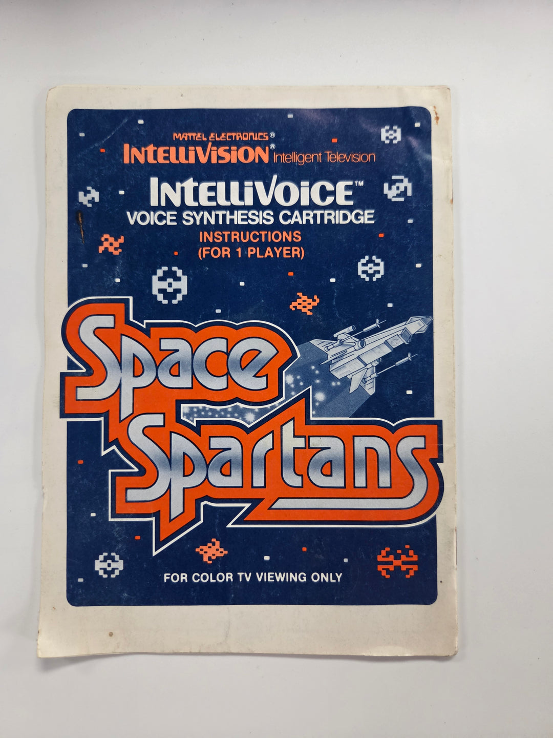 Space Spartans Intellivision MANUAL ONLY MO63026