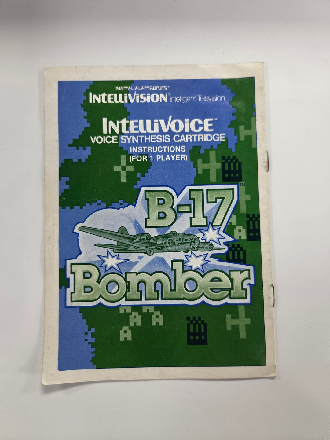 B-17 Bomber Intellivision MANUAL ONLY MO63026