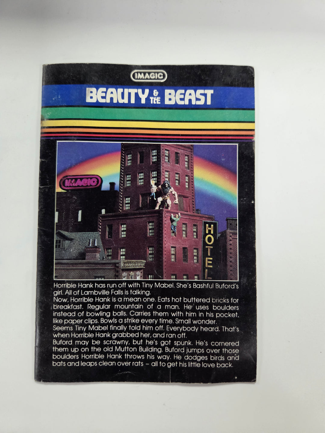 Beauty & The Beast Intellivision Manual Only MO63026