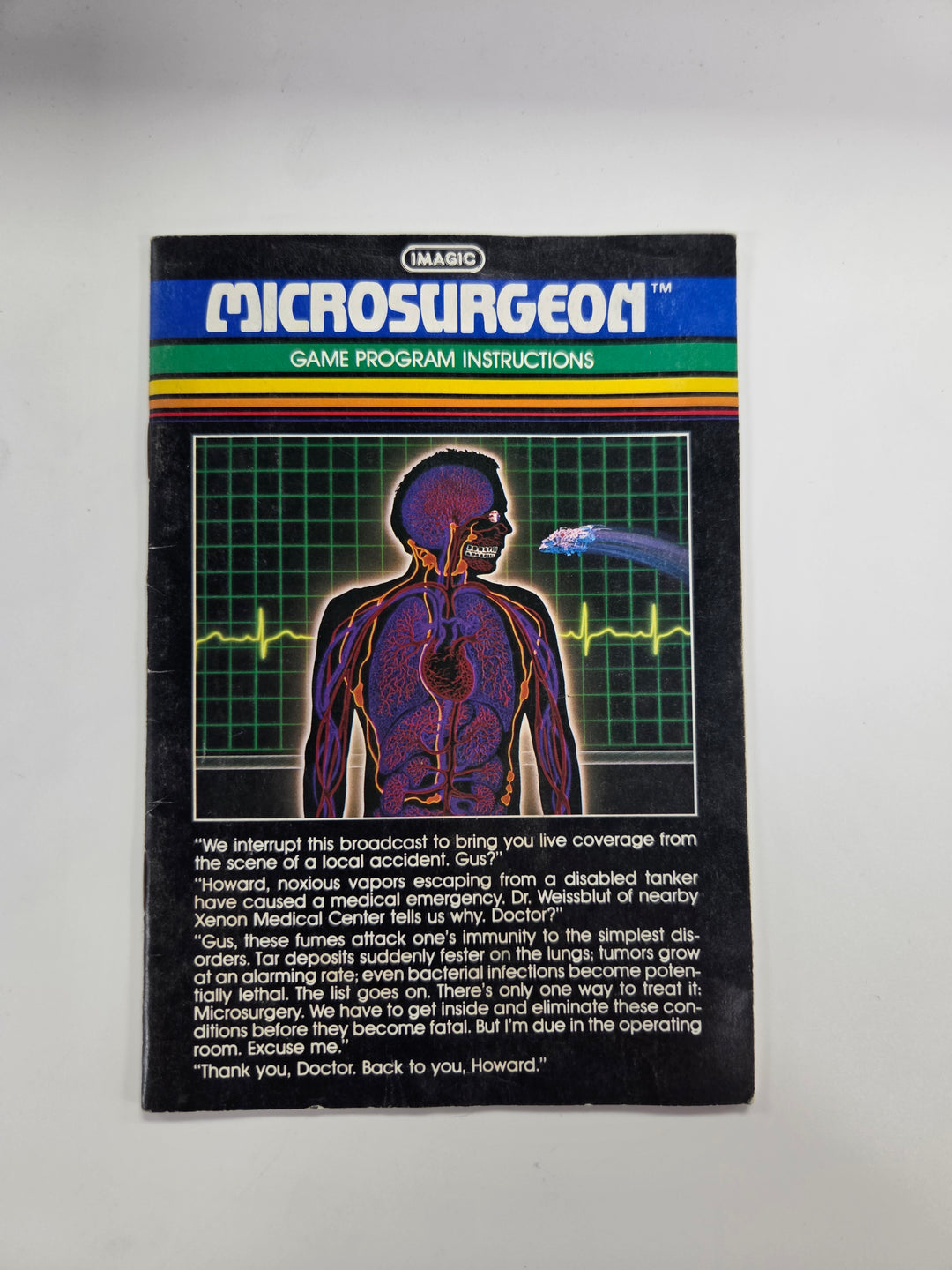 Microsurgeon Intellivision Manual Only MO63026