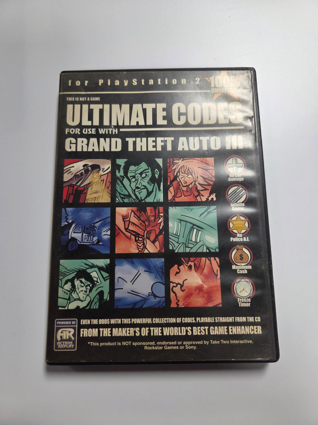 Unofficial Ultimate Codes For Grand Theft Auto III (Action Replay) - PS2 DI7126