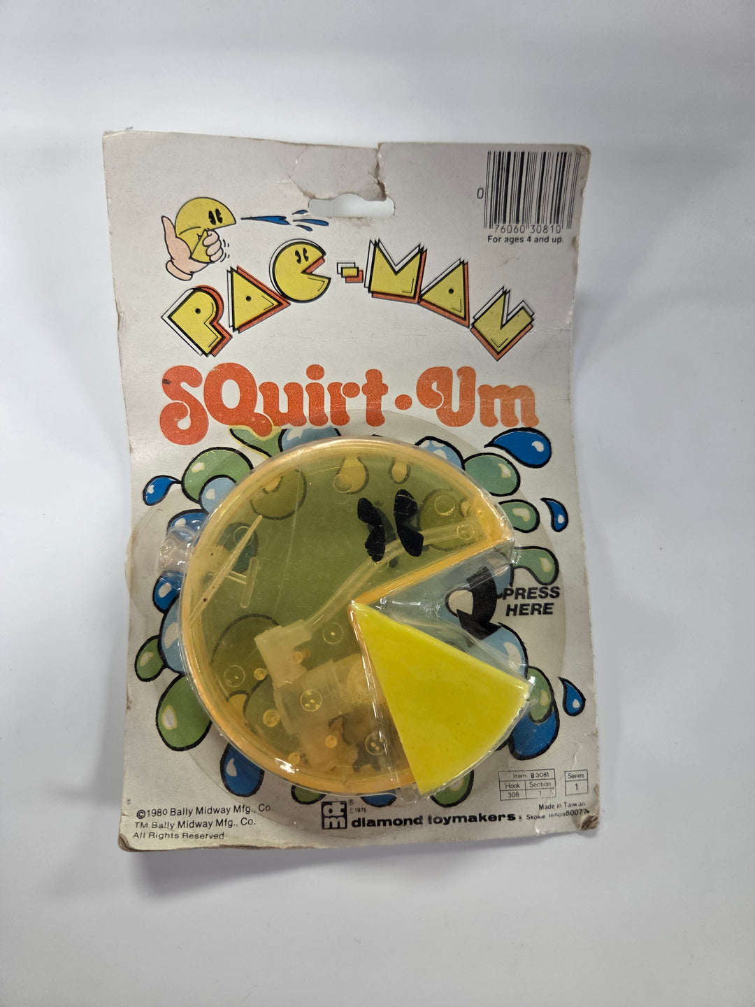 NEW Diamond Toymakers Pac-Man SQuirt-Um Water Gun (1980) NT71426