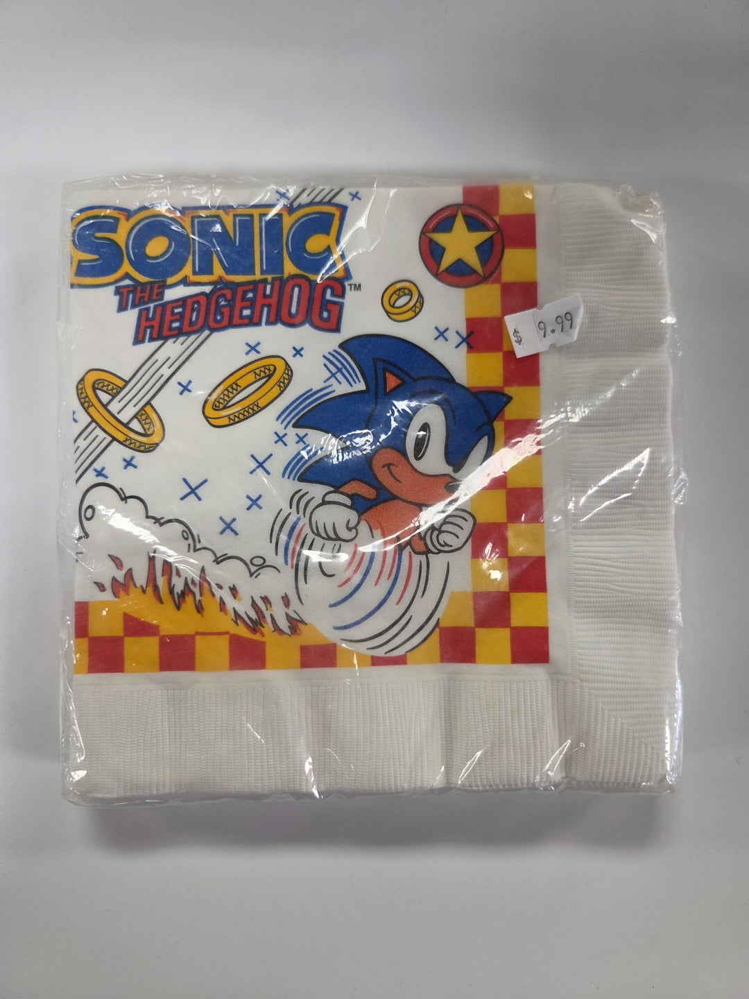 NEW Sonic the Hedgehog Napkins (1993) NT71426