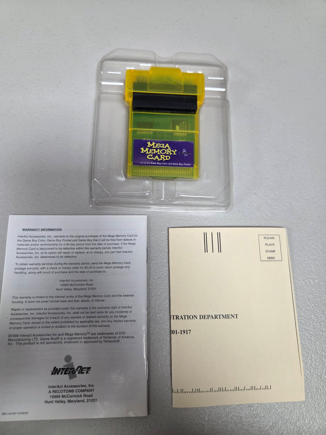 Boxed Interact Mega Memory Card for Game Boy Color, Pocket & DMG (Used) UA52526