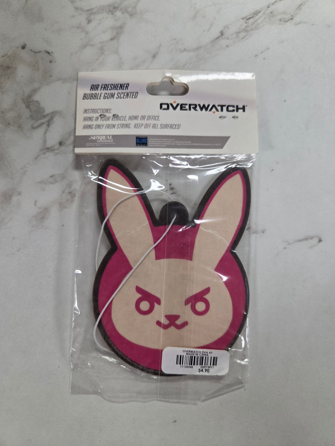 NEW Hot Topic Overwatch D.Va Bunny Logo Air Freshener NT71626