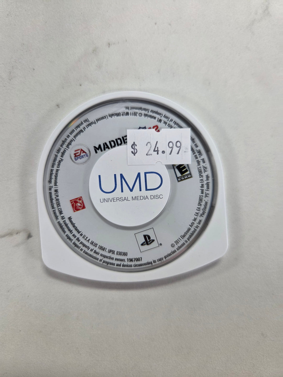 Madden NFL 12 PSP Disc ONLY DI71726