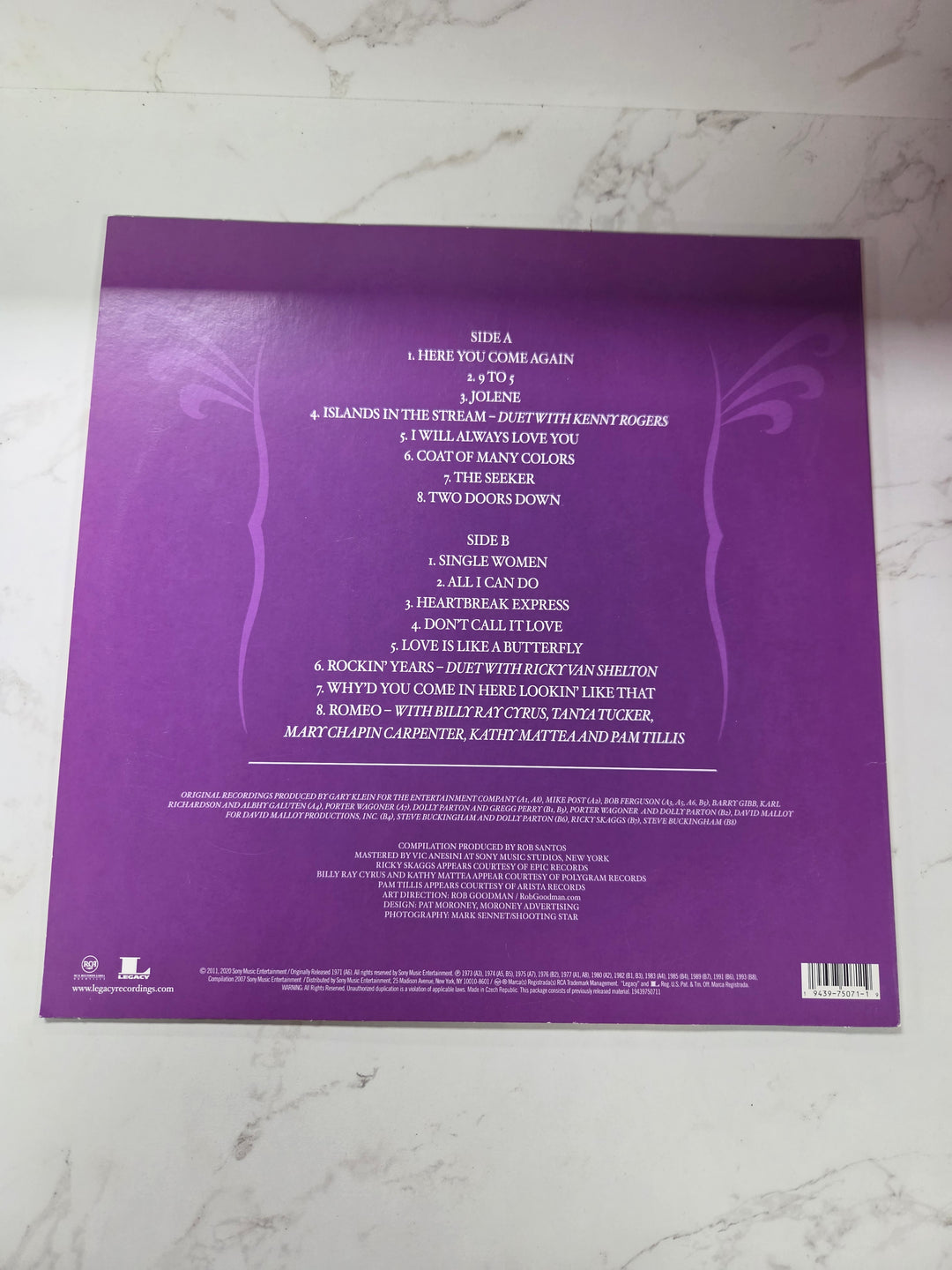 Dolly Parton – 16 Biggest Hits (2020 Violet) VG+ VR72126