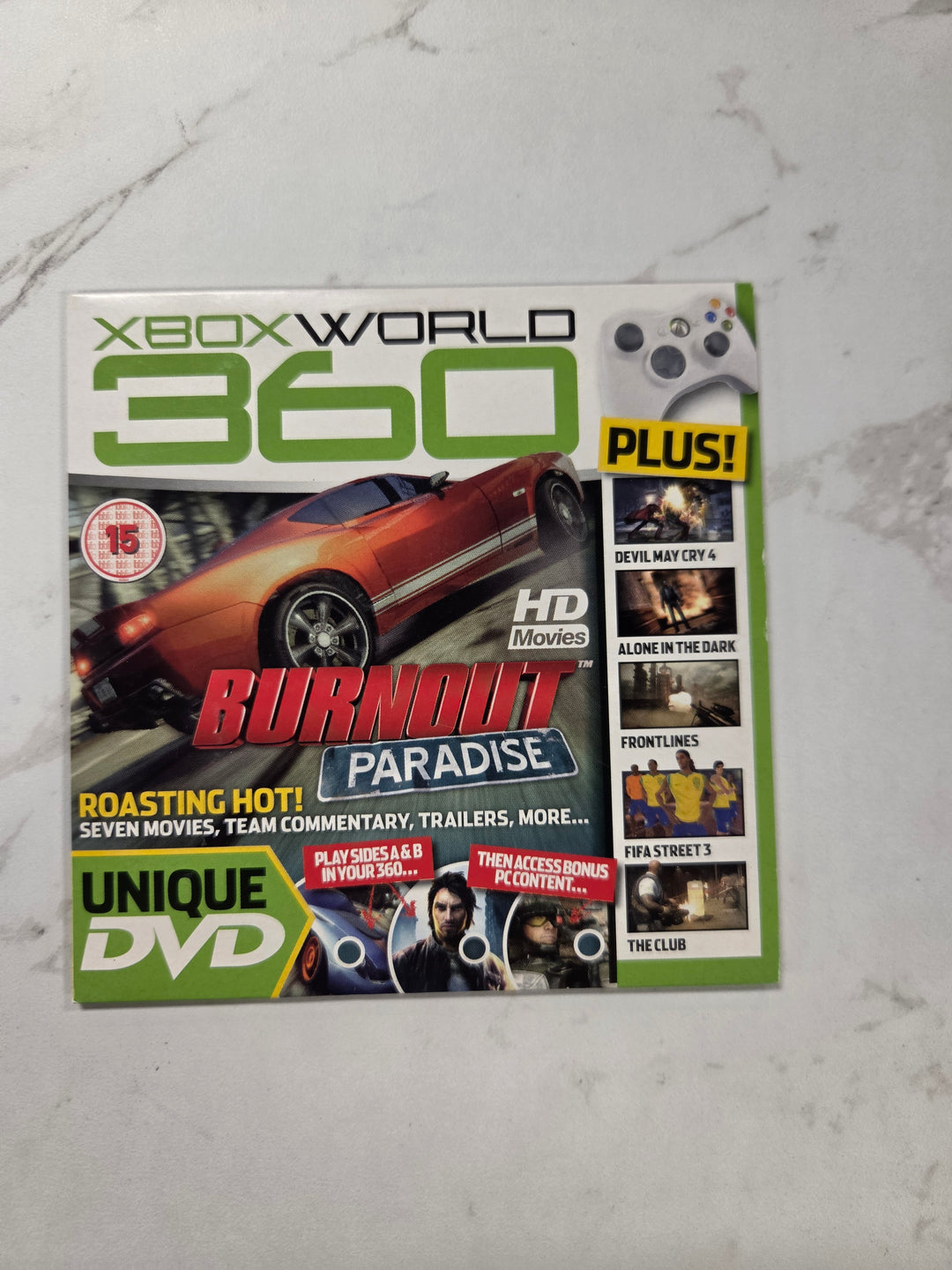 Xbox 360 World (Burnout Paradise, etc.) Demo Disc - Xbox 360 DI72126