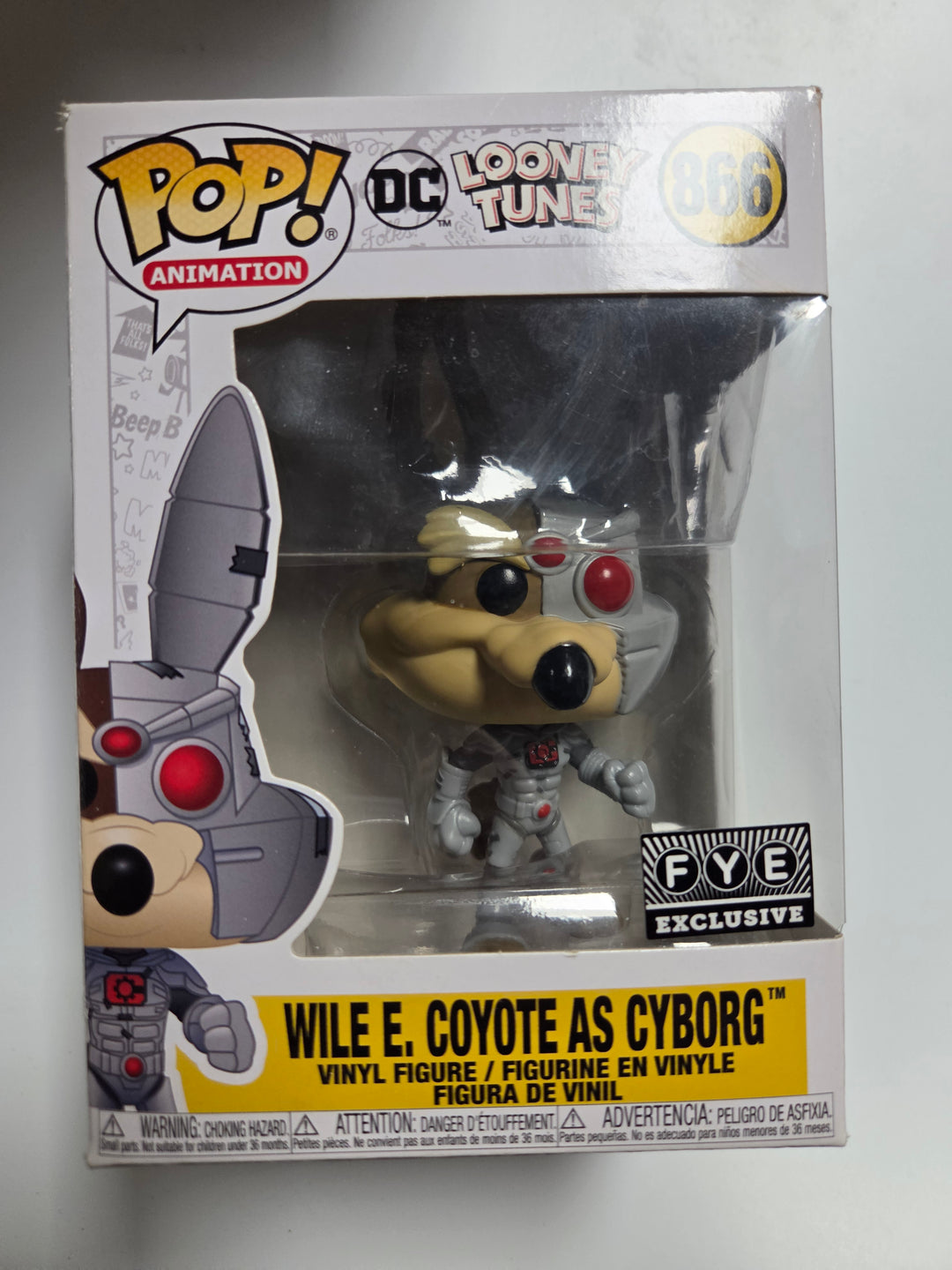 Funko Pop! Wile E. Coyote As Cyborg #866 DC Looney Tunes FP72326