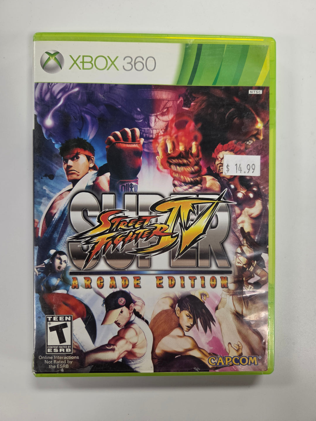 Super Street Fighter IV: Arcade Edition Xbox 360 CASE ONLY CO72326