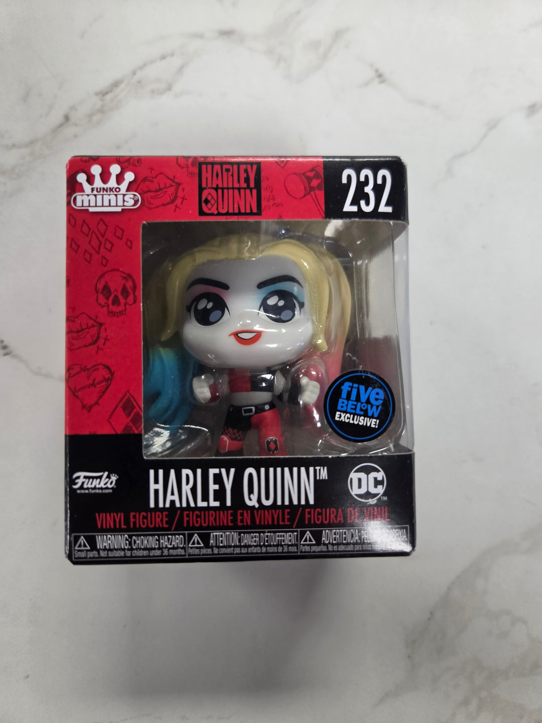 NEW Funko Minis: DC Harley Quinn Vinyl Figure #232 (Five Below Exclusive) NT72426