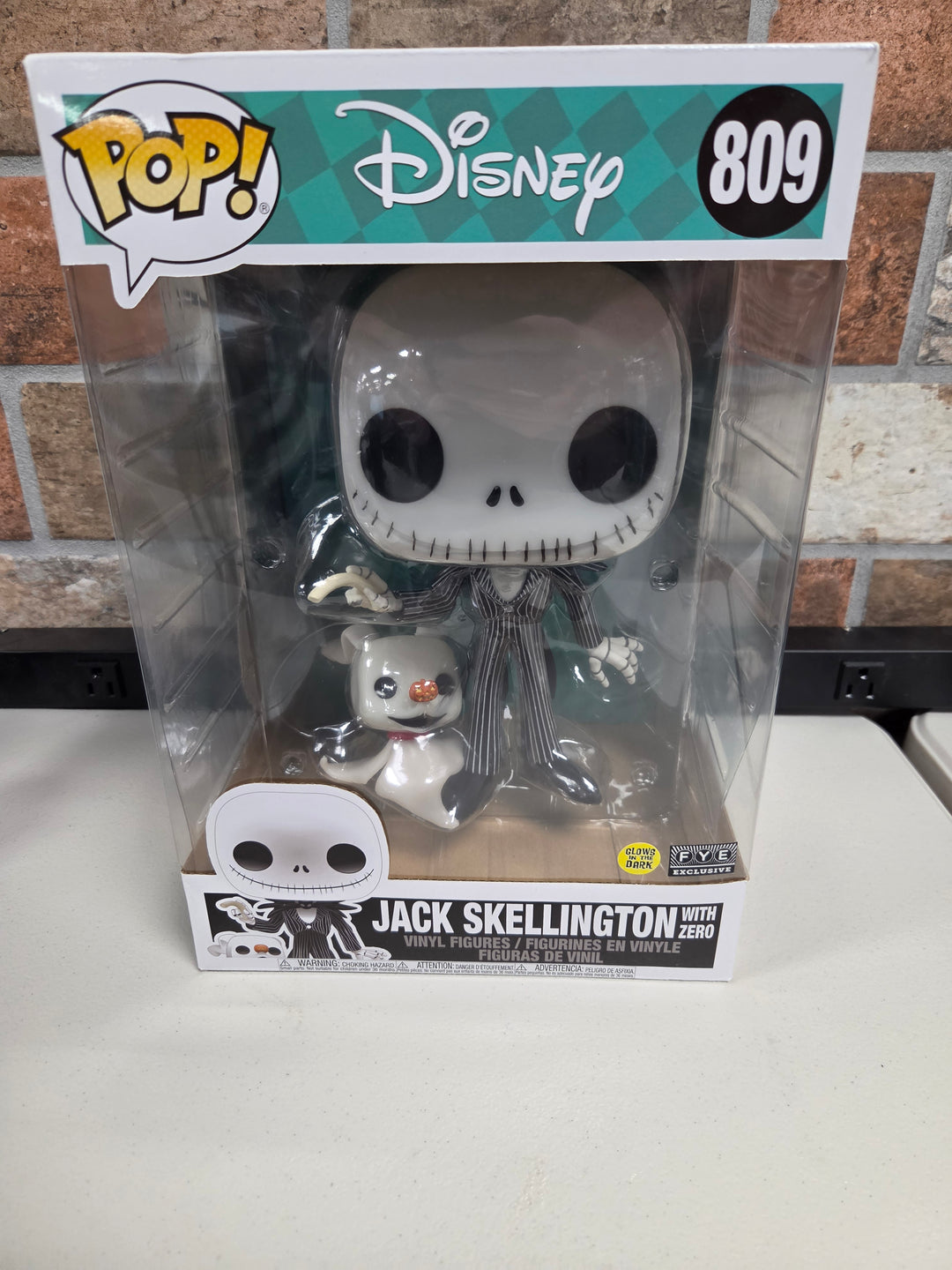 Funko Pop! Jack Skellington with Zero [GITD] #809, Nightmare Before Christmas FP72526