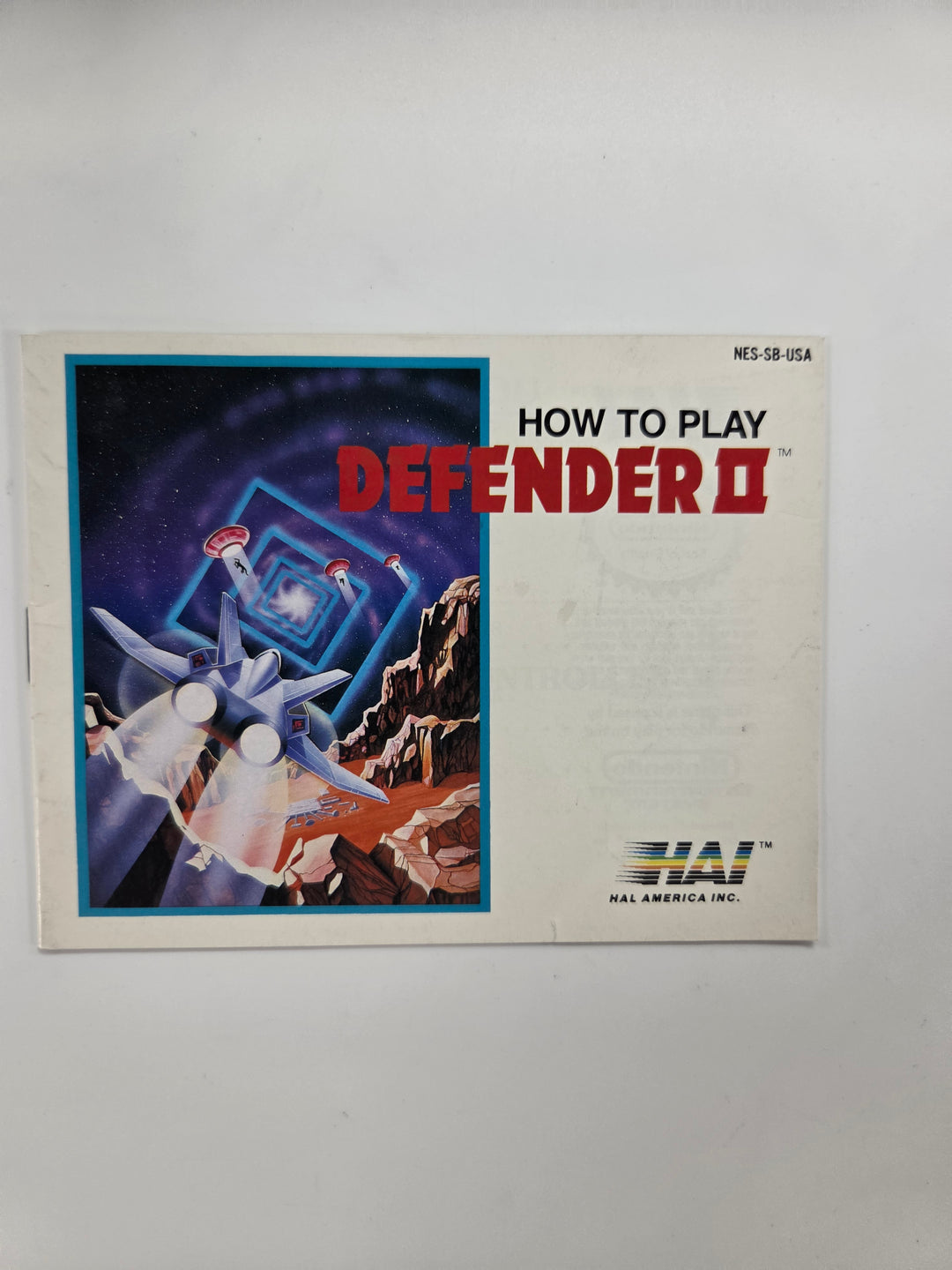 Defender II NES MANUAL ONLY MO73126
