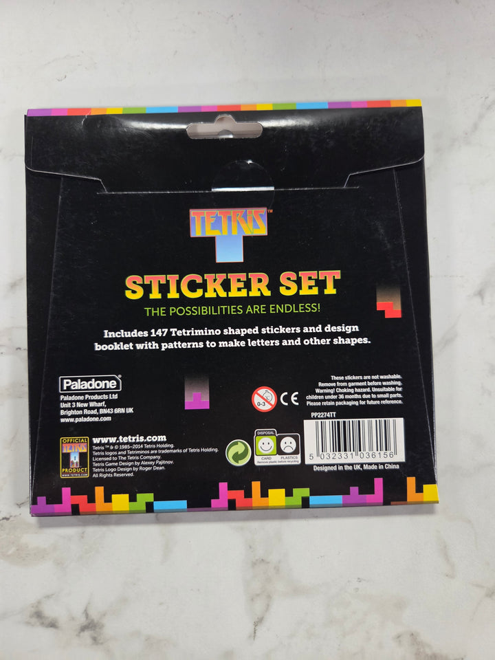 NEW Paladone Tetris Sticker Set (147 Stickers) NT8526