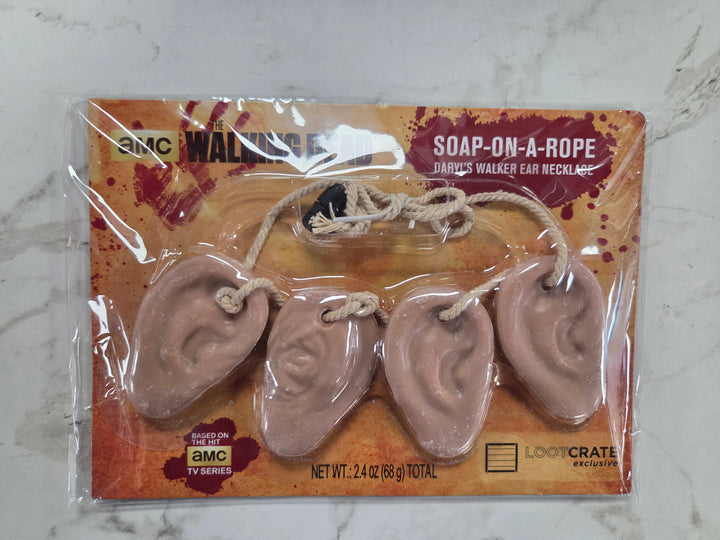 NEW Loot Crate - The Walking Dead Soap-on-a-Rope: Daryl's Walker Ear Necklace NT8526