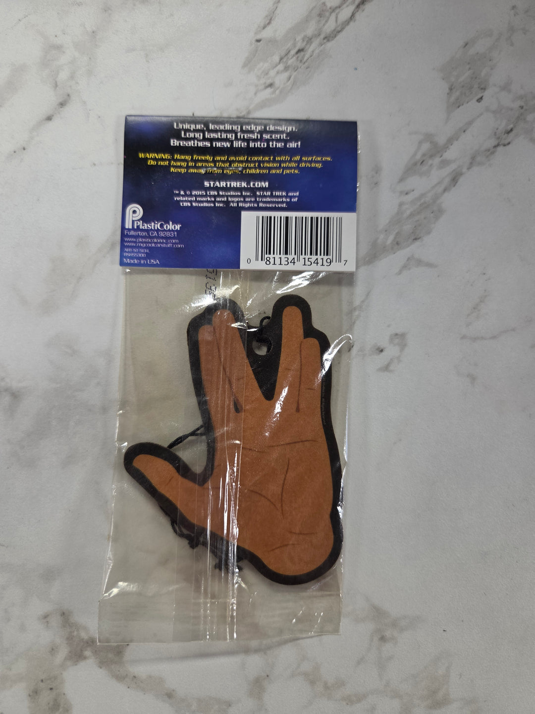 NEW Loot Crate Exclusive Star Trek Vulcan Salute Air Freshener NT8526