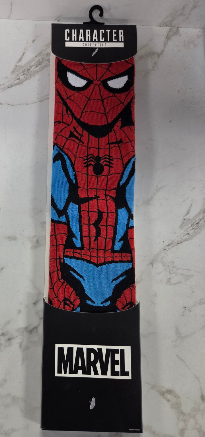 NEW Bioworld Character Collection: Spider-Man Crew Socks (Sizes 10-13) NT8526
