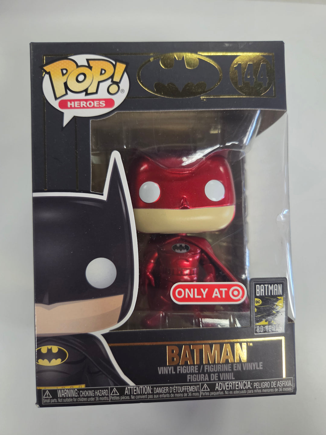 Funko Pop! Batman [Red Metallic] #144, Batman FP8626