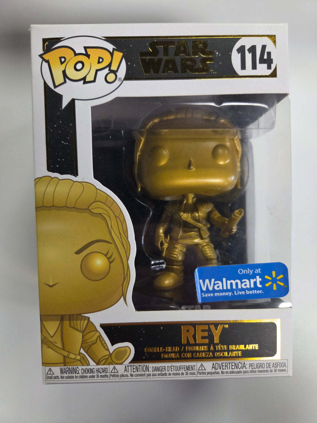 Funko Pop! Rey [Metallic Gold] #114, Star Wars FP8626